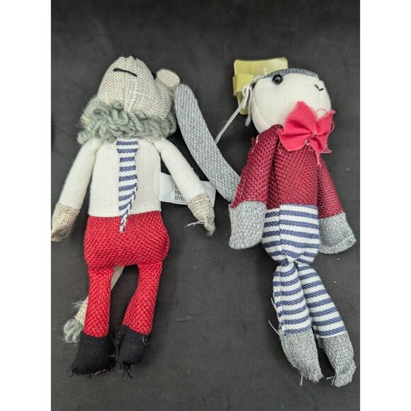 2017 Target Fable Binned Lion And Squirrel Ornaments Plush Set Of 2 Around 7" - Picture 7 of 12